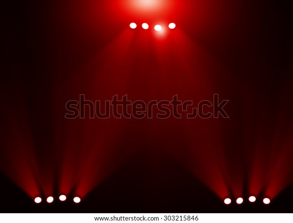 Red Stage Background Stock Illustration 303215846