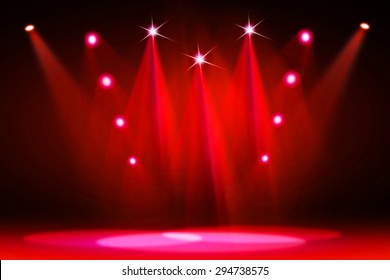 Red Stage Background Stock Illustration 270591098 | Shutterstock