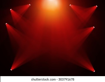 Red stage light background