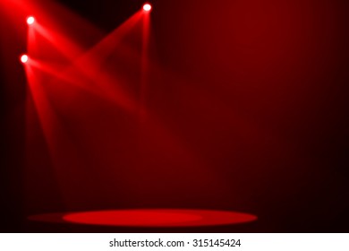 Red Stage Light Background Stock Illustration 315145424 