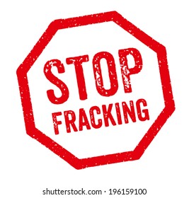 Red Stamp - Stop Fracking