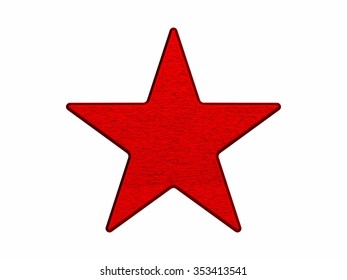 Red star 3d render concept