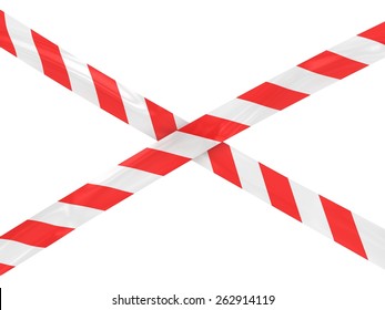 Red Striped Hazard Tape Cross Stock Illustration 262914119 | Shutterstock