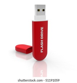 Red Stylish USB Flash Drive