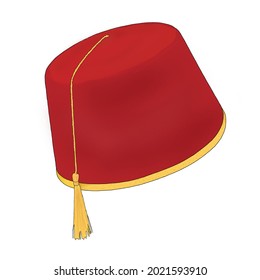 red egyptian hat