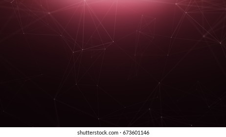 Red technology abstract line background