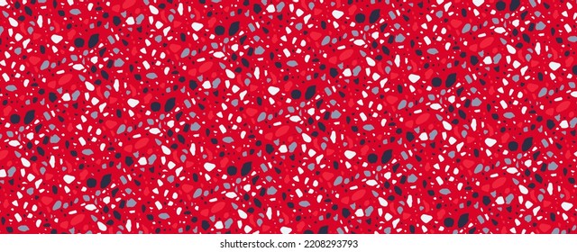 Red Terrazzo Cement Texture Background