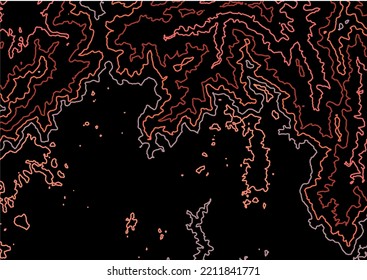 Red Topo Texture Contour Line Land 