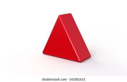 Red Triangle In 3d