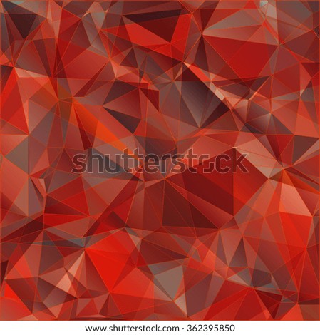 Red Triangle Abstract Background. Pattern of Geometric Shapes