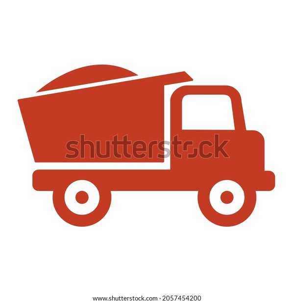 red truck illustration\
no background