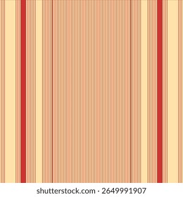 Red Vertical Striped Pattern with Bold Accents on Beige Background