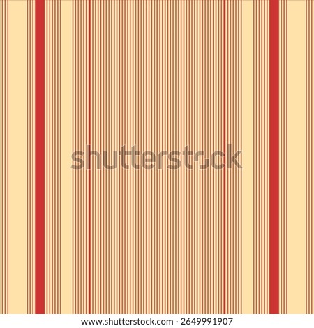Red Vertical Striped Pattern with Bold Accents on Beige Background