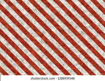 Red Warning Stripes With Dirt