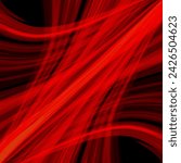 red Wavve design abstract with spiral black background illustration 