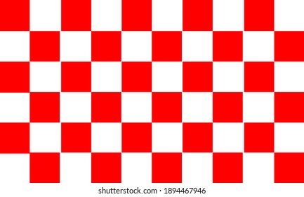 checkerboard red and white