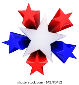 Red, White And Blue Stars