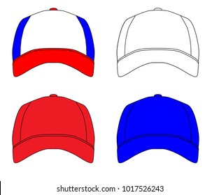 red white blue caps