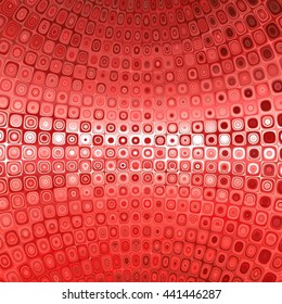 Red white circle square design background