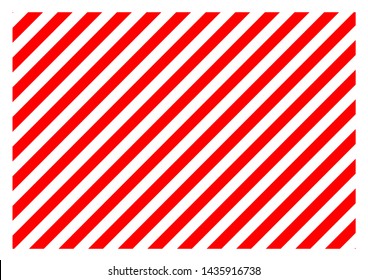 red and white diagonal lines with a white frame around the perimeter of the sheet