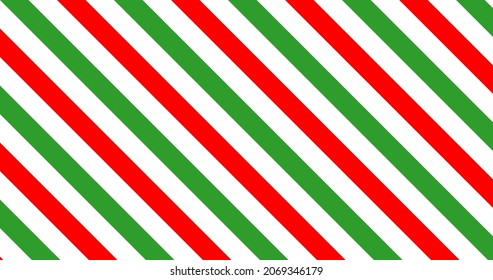 Red, White. Green Stripe. Pattern Of Stripes Seamless Design Pattern Candy Cane, For Fabric. Vertical Stripe Abstract Background