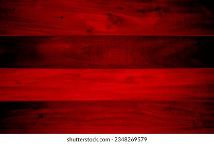 Red Wood Background. Empty display. Background and table of red wooden planks. Copy space for your text.