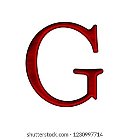 Red Wooden Style Letter G 3d Stock Illustration 1230997714 | Shutterstock