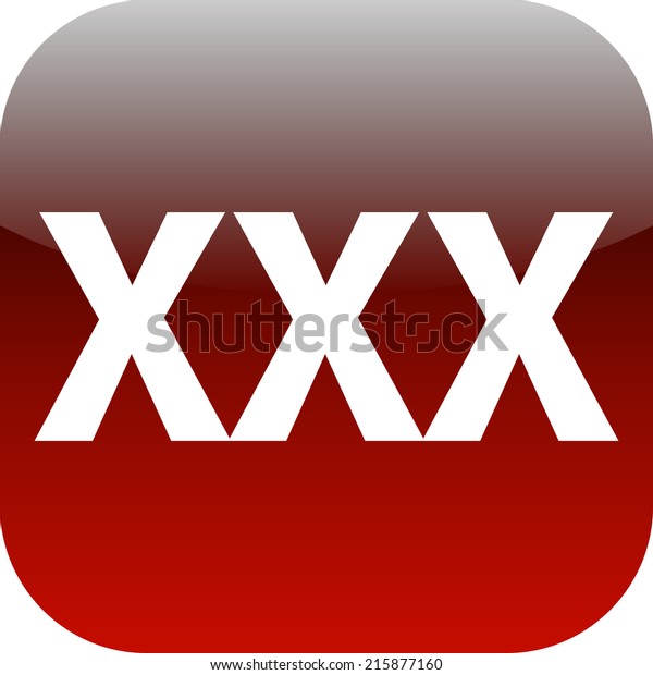 Redxxx Wep - Red Xxx Button Icon Phone Web Stock Illustration 215877160