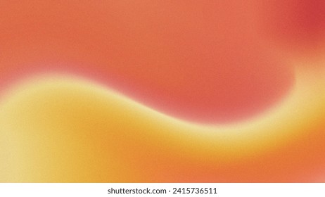 Red Yellow Blur Gradient Background with Noise Texture Effect
