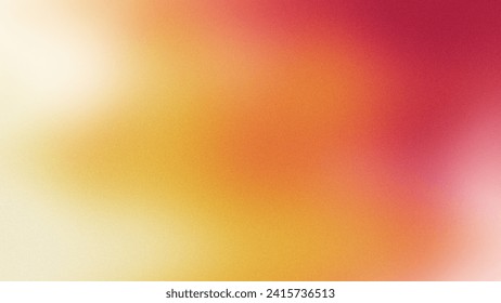 Red Yellow Blur Gradient Background with Noise Texture Effect
