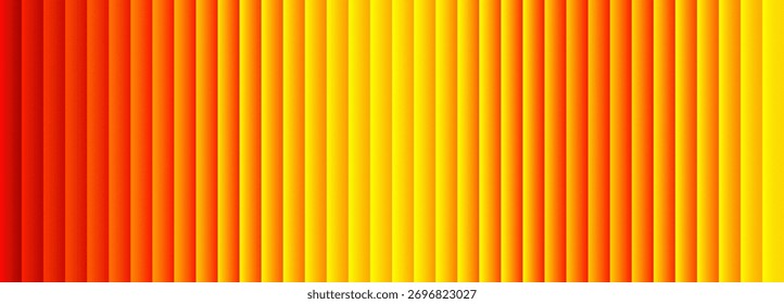Red to Yellow Gradient Lines – Vertical Abstract Stripes with Fiery Color Transition. Modern futuristic texture ideal for tech design, wallpaper, cover, poster, banner, brochure, website, flyer