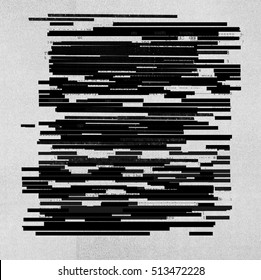 Redacted information texture on photocopy texture background