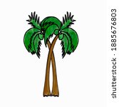 ree palm beach isolated icon