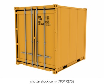 Reefer Container 3d Rendering