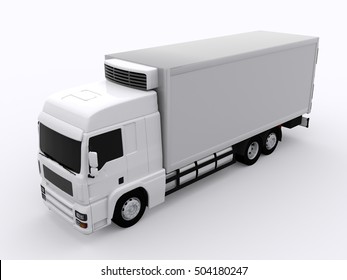 Reefer Truck 3d Rendering