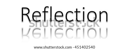 reflection word clip art stock illustration 451402540 shutterstock