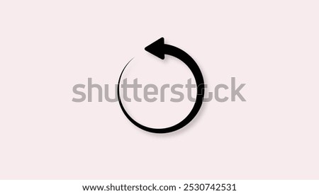 Refresh icon set. Reload icon vector.  Symbol of reload, refresh, loading, recycle and repeat. Interconnecting round arrow vector icons set. 