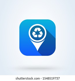 Refresh Map Marker Location Pointer Simple Stock Illustration ...