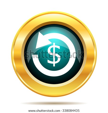 Refund icon. Internet button on white background. 