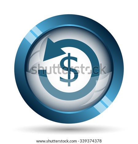 Refund icon. Internet button on white background. 