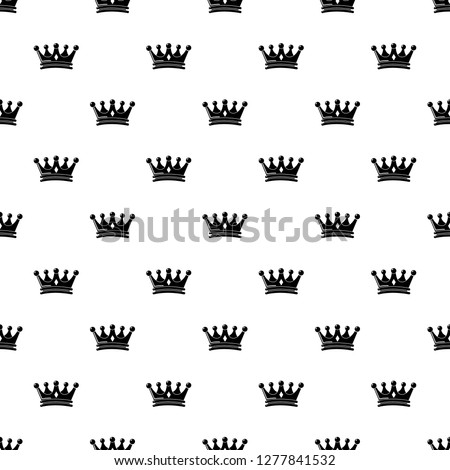 Regal crown pattern seamless repeating for any web design