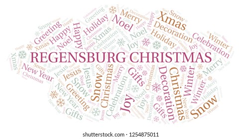 Regensburg Christmas Word Cloud.