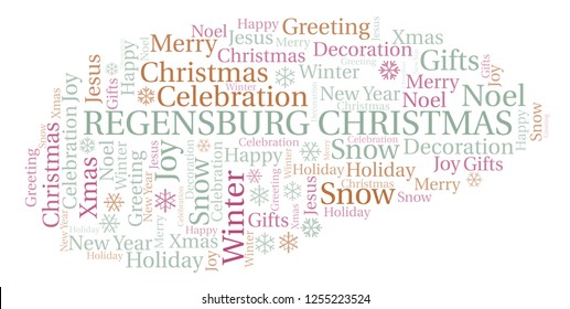 Regensburg Christmas Word Cloud.