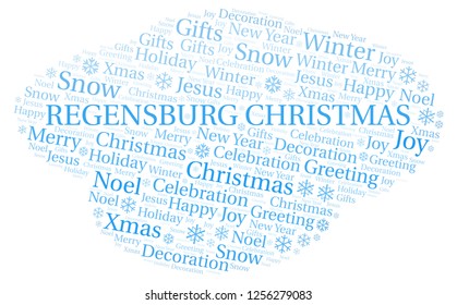 Regensburg Christmas Word Cloud.