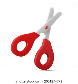 regular cutting scissor 3d rendering 3d icon 3d illustration isolated