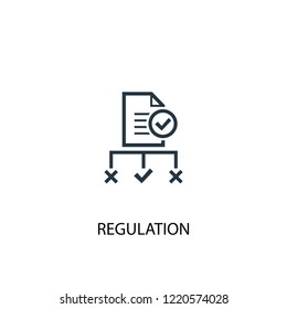 Regulation Concept Colored Icon Simple Stock Vector Royalty Free Shutterstock