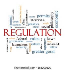 Regulation Word Cloud Concept Great Terms Stock Illustration 183200120 ...