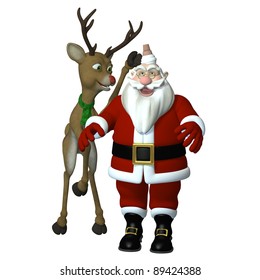 73 Santa pushing a reindeer Images, Stock Photos & Vectors | Shutterstock