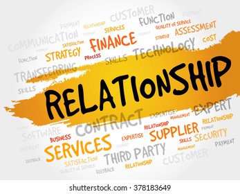 Relationship Word Cloud Business Concept Stock Illustration 378183649 ...