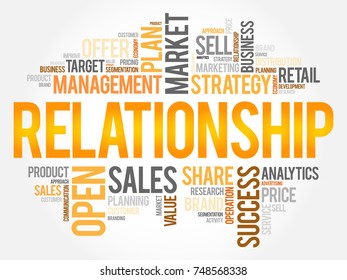 Relationship Word Cloud Business Concept Stock Illustration 748568338 ...